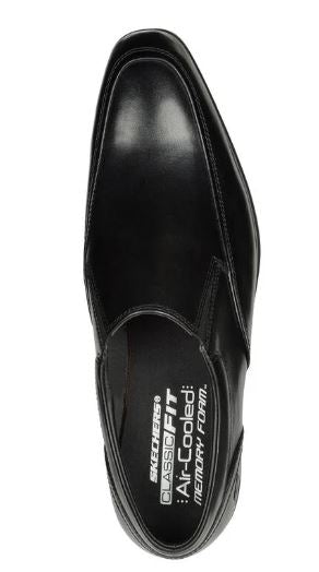 Mens Skechers Trentmore Slip On Dress shoes: blk