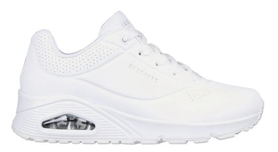 Skechers Womens Uno Sneakers WHT