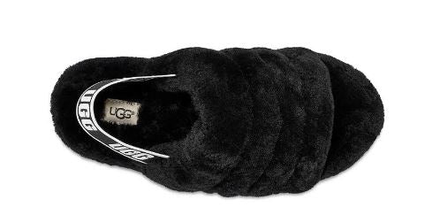 Ugg's Women Fluff Yeah Slide :Blk
