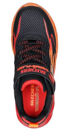 Skechers Boys S Lights Thermo-Flash HEAT FLUX : BKRD
