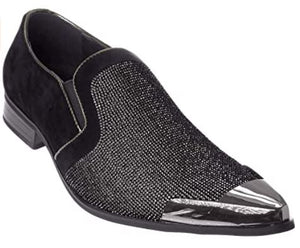 Men's Rhinestone Dress Shoes : Blk