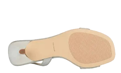 Michael Kors Jaida Kitten Heel Sandal : Silver - SHOEPOINT.CA