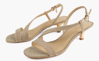 Michael Kors Jaida Kitten Heel Sandal : GLD - SHOEPOINT.CA