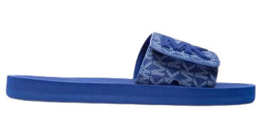 Michael Kors MK Velcro Slide Sandals: Navy