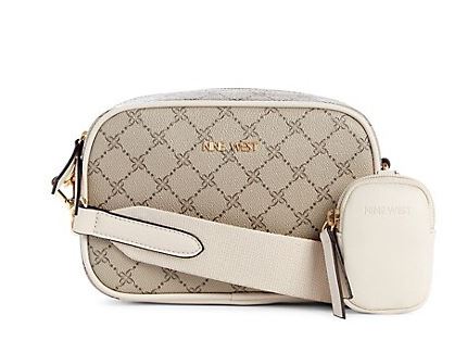 Nine West Peaches Mini Camerabag /Cross Body Handbag: beg