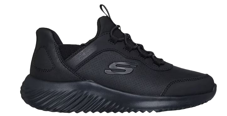 bk　S Skechers 403822L Boy's Slip-ins: Bounder - Brisk-Burst:BBK