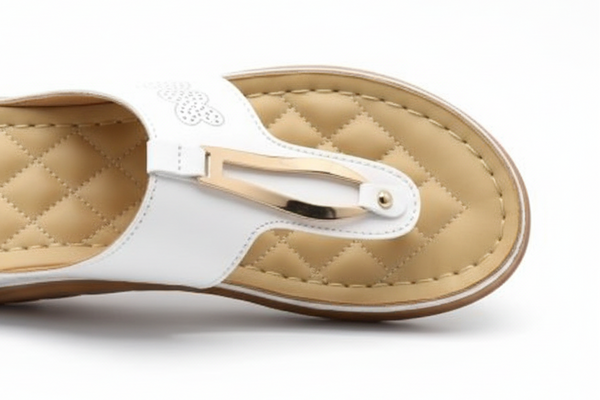 Stefania Italy S20211 THONG Comfort Sandals : WHT - SHOEPOINT.CA