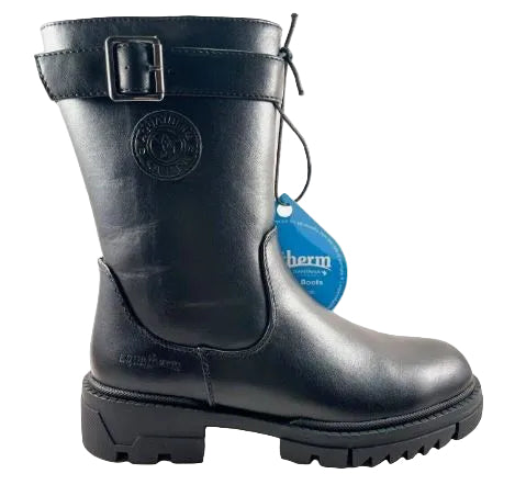 Women's Aquatherm Jenna Combat Boot: blk