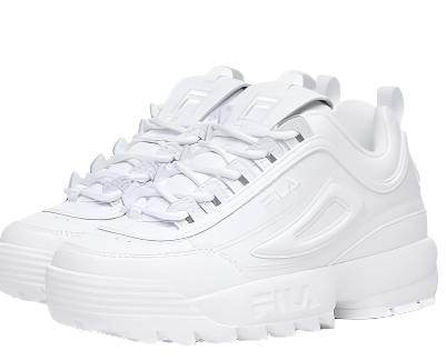 Fila Women's Disruptor II Premium Sneakers : White