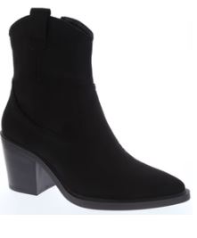 Women Ankle Western Boots :blk