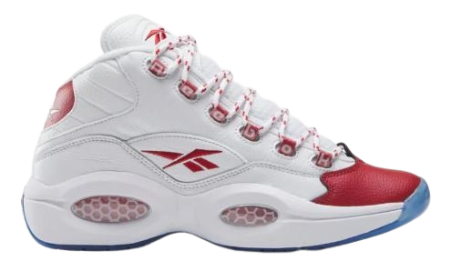 Reebok Men's Question Mid Basketball Shoes: Ftwwht/Vecred/Ftwwht