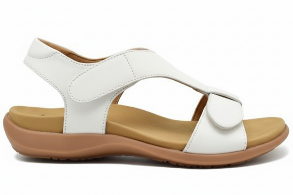 Stefania Italy S4024 Comfort Sandals : WHT - SHOEPOINT.CA
