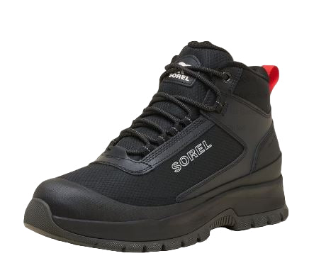 Sorel Mens OUTING NW™ SNEAKER MID Men's Waterproof Sneaker: blk&nbsp;