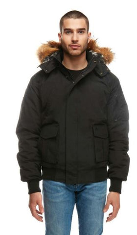 Arctic north Men's Mont Avila Bomber Winter Jacket :: BLK