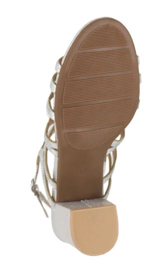 Women's Taxi Macy Caged Dress Sandals :SIL