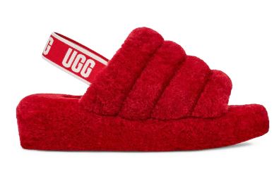 Ugg's Women Fluff Yeah Slide :RED